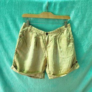 Vintage Guess Jeans tan linen shorts size 27